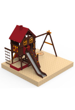 Игровая площадка из дерева Шале